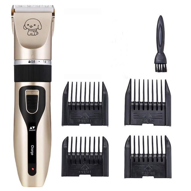 Kctiaxy A Clipper Pet Dog Grooming Clippers, Rechargeable Low Noise Pet Clippers, Dog Hair Grooming Kit Dog Shaver with 8 Comb, Quiet Shears for All 8ml Kitchen Appliances