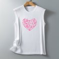 thumbnail image 4 of zanvin T-Shirts de Sensibilisation au Cancer du Sein pour Femmes – Mode Décontractée Femmes Sans Manches Imprimé Col Rond Blouses Hauts T-Shirt, 4 of 5
