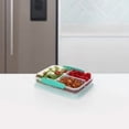 thumbnail image 2 of Sistema To Go Multi Split Food Storage Container, Clear with Coloured Clips, 820 ml, 2 of 4