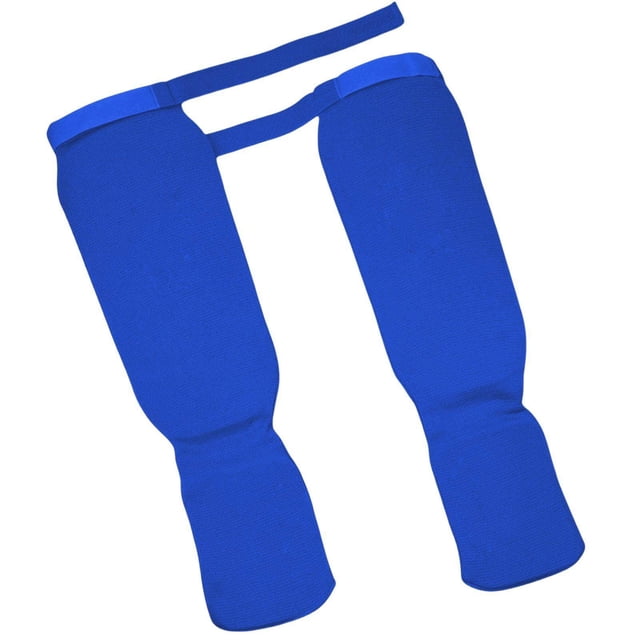 Maoww 1 Paire de Protège-Tibias Protection Élastique Bleu et S