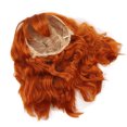 thumbnail image 3 of Soft Wig,Wig Heat Resistant Soft Wigwith Air Bangs Orange Curly Wig Built for Precision, 3 of 14