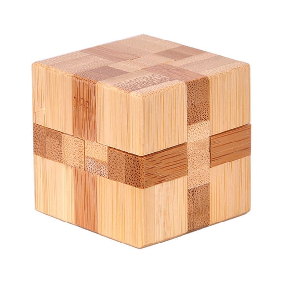 Brain Teaser Intellectual Toy Interlock Waterproof Colorfast Puzzle Educational Accessories Sweet Present for Adults Bamboo Birthday Gift Type 10