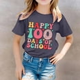 thumbnail image 2 of MEZZALL T-Shirts Imprimés pour Enfants Saison Scolaire Col Rond T-Shirt à Manches Courtes pour Garçons Filles Tee Hauts Doux, 6-7 Ans, 2 of 4