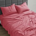 thumbnail image 2 of Nestl Split King Sheet Set, 1800 Series Microfiber Deep Pocket 4 Piece Bed Sheet Set, 2 of 8