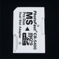 thumbnail image 3 of Micro SD TF to Memory Stick MS Pro Duo for PSP 1000/2000 / 3000 Card Dual 2 Slot Adapter Converter CR-5400 CR5400,3 pcs, 3 of 6