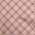 thumbnail image 1 of oneOone Cotton Poplin Peach Fabric Check Sewing Craft Projects Fabric Prints By Yard 42 Inch Wide, 1 of 4