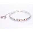 thumbnail image 1 of SNNROO 1pc New Colorful Heart-Shaped Pet Necklace  High-End Cubic Zirconia Multicolor Rhinestone Cat & Dog Jewelry Collar, 1 of 7