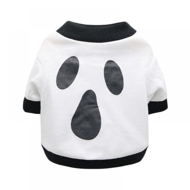 Halloween Dog T-Shirt Breathable Stretchy Pet Costumes For Small Medium Dogs