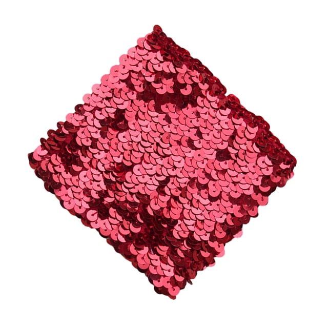 Unatoiry Shiny Gauntlet Glove With Sequins Lightweight And Portable Comfortable To Wear Multiple Colors Red
