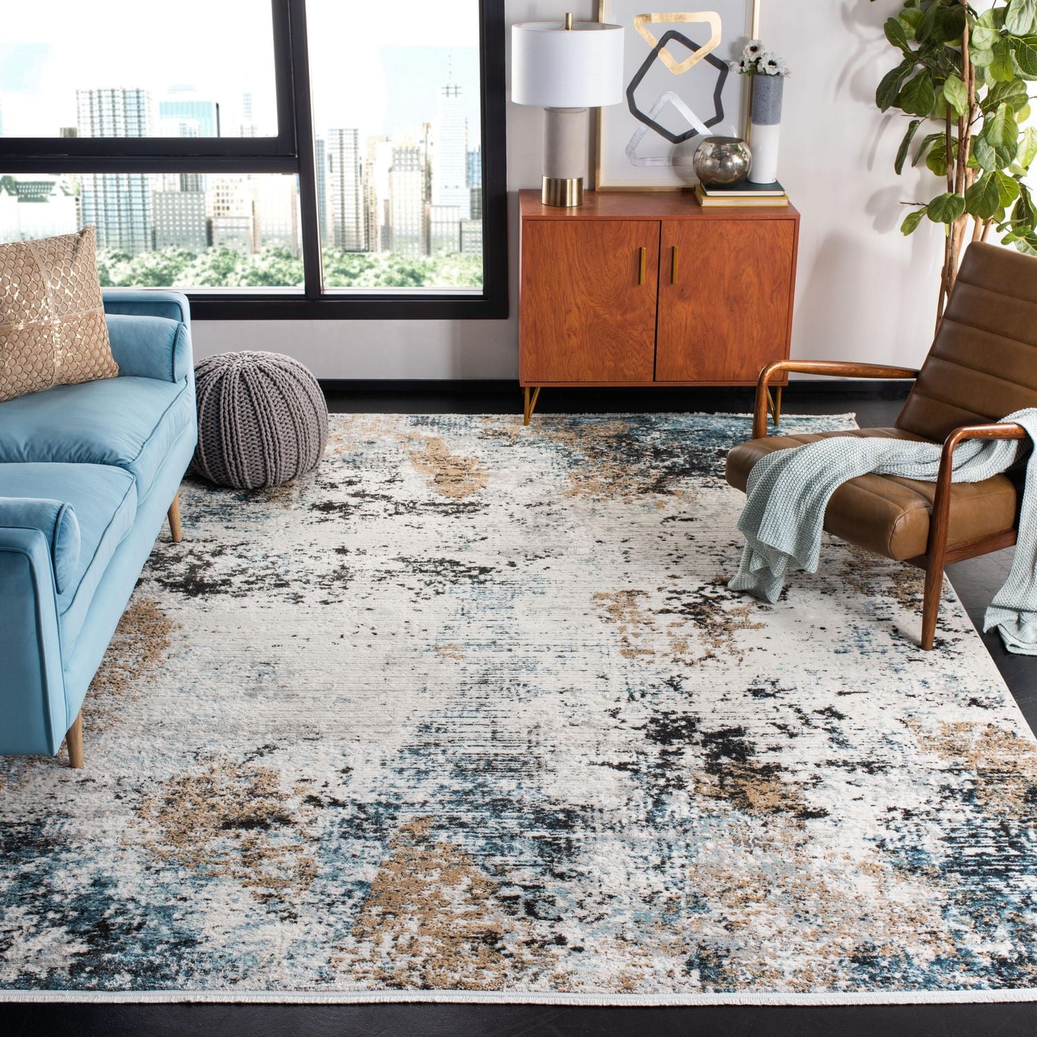 SAFAVIEH Shivan Hudson Tapis Abstrait
