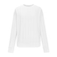 thumbnail image 4 of AherBiu Womens Long Sleeve Tops Crewneck Pullover Spring Sweater Top T Shirts Solid Color, 4 of 6