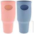 thumbnail image 3 of Grusce 2Pcs Silicone Boot Full Body Silicone Protector Boot Protective Water Bottle Boot Foldable Silicone Boot Cover Reusable Silicone Boot Sleeve for Quencher Tumbler 40 oz Water Bottle, 3 of 8