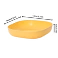 thumbnail image 3 of Kitchen Tableware Square Bowl Wheat Spaghetti Bowl Lightweight Bowl Party Snack Soup Dessert Rice Plate,Yellow Kitchen Tableware, 3 of 7