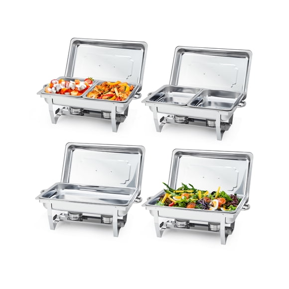 Versatile 4-Piece Kitchen Grid Pan Set – Includes 2 Double Grids & 2 Single Grids, Ideal for Home Cooking & Baking – Durable Construction,,Variant: 4-piece set, 2 double grids + 2 single grids,