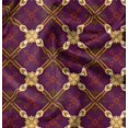 thumbnail image 1 of Soimoi Velvet Fabric Argyle Check Print Fabric by the Yard 58 Inch Wide, 1 of 1