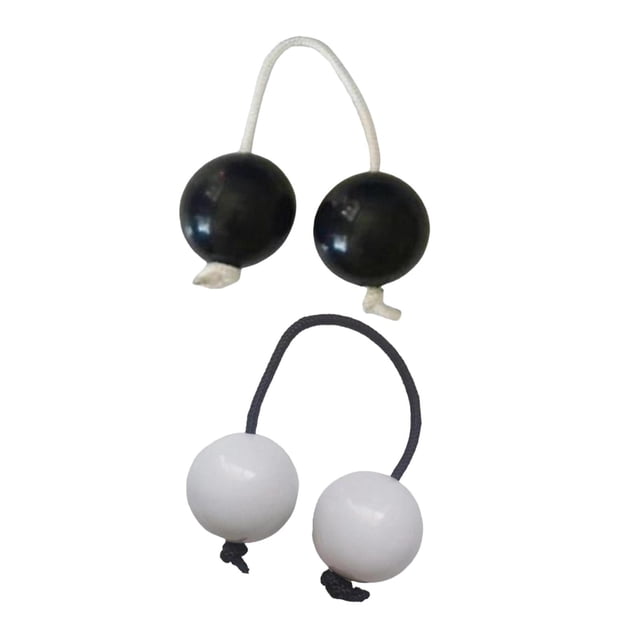 HILABEE 2x African Shaker Rattle Percussion Rhythmic Ball Double Gourd for Beginners