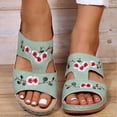 thumbnail image 1 of LSLJS Summer Ladies Fashion Wedge Heel Embroidery Flower Sandals Women's Shoes, 1 of 5