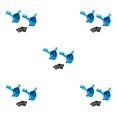 thumbnail image 3 of Baohd Enhanced RC Car Accs Spare Parts 1 10 Truck TT02 Modified Replacement Front Rear Front Steering Cup 5Set, 3 of 6