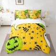 thumbnail image 2 of YST Pumpkin Decor 7-Piece Halloween Comforter Set, Cartoon Ghost Theme, King Size (7 Count), 2 of 5