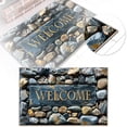 thumbnail image 1 of 3D Floral Print Doormat Set Modern Bath Rug And Entryway Carpet With High Absorbency Machine Washable Floor Mat For Bathroom Front Door Indoor D Heating Blanket Blanket Comforter Twin Blankets for Bed, 1 of 3