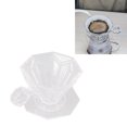 thumbnail image 4 of Coffee Brewing Filter Cone, Resin Pour Over Coffee Dripper Stable  For Office Transparent,Beige, 4 of 8