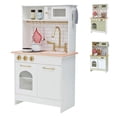 thumbnail image 3 of Teamson Kids Ensemble de Cuisine de Jeu en Bois Design Classique Compact Blanc/or, 3 of 10