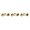 thumbnail image 4 of Transemion Round Men Cufflinks Cuff Button Covers 2 Suit Gift Business Pieces Men Gold 15mm Diameter 3Set, 4 of 6