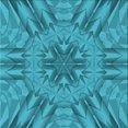 thumbnail image 1 of Ahgly Company Tapis d'Intérieur Lavable en Machine Carré Transitionnel Vert Cyan Foncé, 4 Pieds Carré, 1 of 7