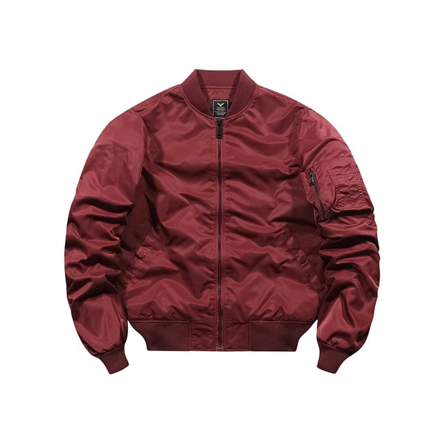 Innerwin Veste Coupe-Vent Homme Manteau Extérieur Couleur Unie Blousons Légers Rouge G