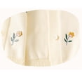 thumbnail image 4 of Posijego Toddler Baby Girls Cardigan Sweaters Long Sleeve Knit Open Front Button Sweater Fall Winter Clothes, 4 of 7