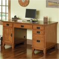 thumbnail image 2 of Bowery Hill Bureau d'Ordinateur sur Piédestal avec Rangement en Chêne Cottage, 2 of 4