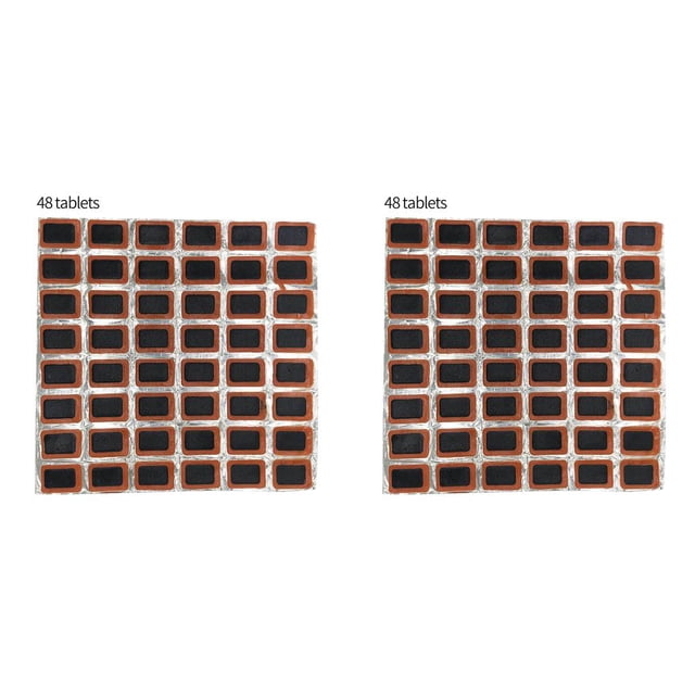 tamizeot 48pcs Tire Repair Patch Professional Bicycle Accessories Cycling Fitting Puncture Repairing Pads Maintenance Tool Square 2Set