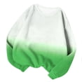 thumbnail image 1 of Annhoo Chandails d'Automne pour Femmes Décontractés à Manches Longues à Col Rond Chandails à Enfiler Chemises Mode Blouses à Dégradé de Couleurs, 1 of 4