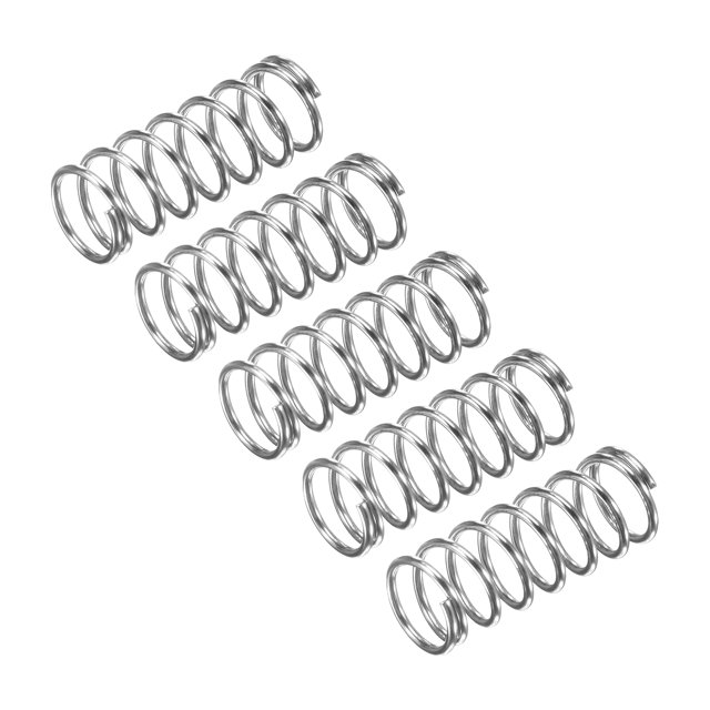 Unique Bargains Ressort de Compression, Lot de 5 en Acier Inoxydable 304, Diamètre 8 mm, Fil 0,8 mm, Longueur 20 mm