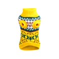 thumbnail image 2 of Autumn And Winter Small And Medium-sized Cats And Dogs Pets Rhombus Knitted Pet Clothes, 2 of 9