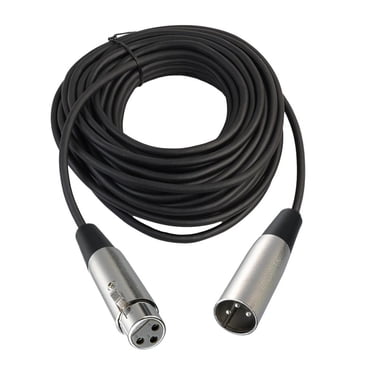 Câble de Haut-Parleur XLR vers XLR, Câble Équilibré Mâle vers Femelle, Câble de Microphone 3 Broches 33 Pi