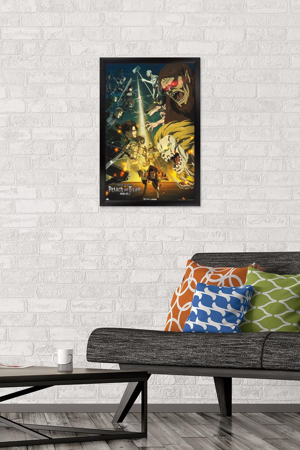 Attack on Titan: Season 4 - Key Visual 3 Wall Poster with Magnetic Frame