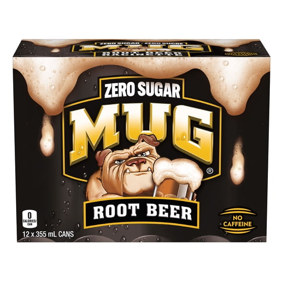 Mug Zero Sugar Root Beer No Caffeine 12 x 355 ml Cans