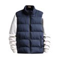 thumbnail image 3 of LUXUR Manteau Homme à Fermeture Éclair Complète Mode Automne Bleu Foncé m, 3 of 3