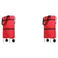 thumbnail image 3 of maskred Sacs de Courses Pliables Pratiques pour un Transport et un Rangement Faciles Rouge 2Ensemble, 3 of 6