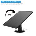 thumbnail image 4 of Solar Panel for Security Camera, 5V 10W Continuous Solar Power Supply, IP66 Waterproof Solar Charger with 9.8ft Cable, Compatible with  Doorbell 2K 2 3 3+ 4 Plus, 4 of 7