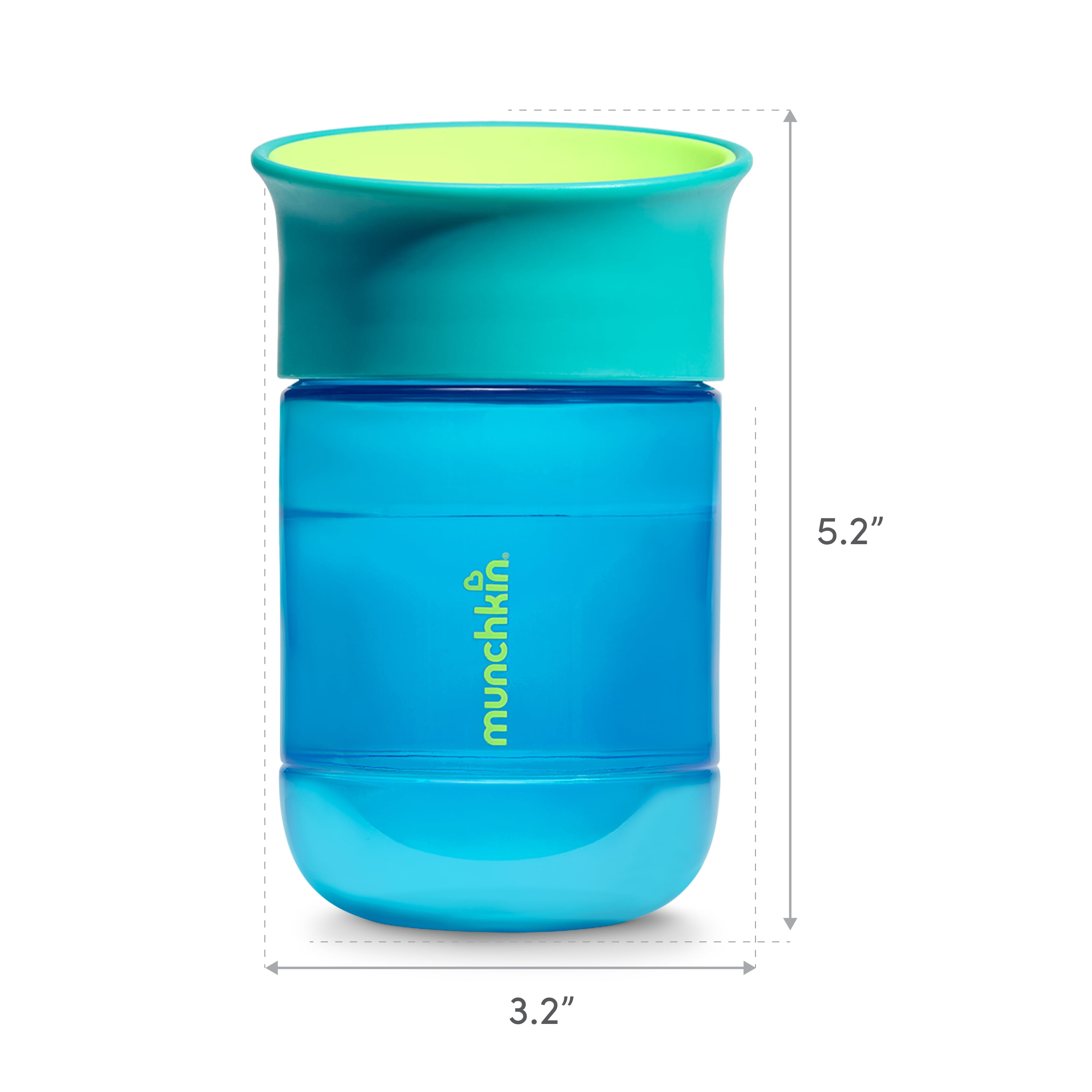 Munchkin Miracle 360 Toddler Sippy Cup with Medium-Flow Spill-Proof Valve, 12+ Months, 10 Ounce Dark Blue