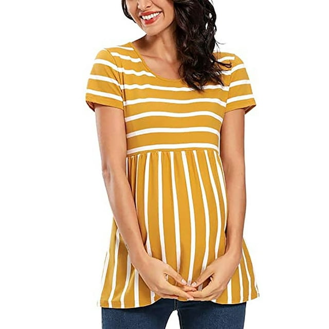 T-shirt de Maternité pour Femmes Follure à Manches Courtes, Mode, Imprimé, Grossesse, Vêtements