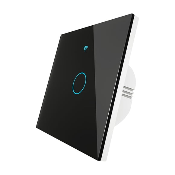 GROWTH TANK Wall Touch Smart Switch Voice Control Timing Setting Accessories 1 Way Black