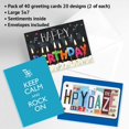 thumbnail image 3 of Current Mega II Birthday Greeting Cards, Set of 40, 5" x 7", 3 of 9