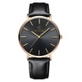 thumbnail image 2 of Heliisoer Hommes Tendance Ultra Mince Montre Minimaliste en Acier Inoxydable Quartz, 2 of 3