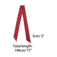 thumbnail image 2 of INSPIRE CHIC Foulard Mince et Soyeux à Pois, Tour de Cou Long et Étroit, Foulard de Sac, Poignée, Accessoire, Rouge G, 2 of 6