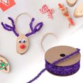 thumbnail image 1 of DIY Craft Flocked Ribbon for Christmas Gift Wrapping Tree Decoration Holiday Ribbon Bows Wreaths Garlands, 1 of 9