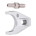 thumbnail image 3 of Chrome Billet Aluminum Distributor Clamp Hold Down, HEI Electronic Distributor Hold Down Bracket for Chevys SBCBBC Small Block, 3 of 7