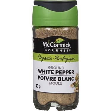 McCormick Gourmet, New Bottle, Premium Quality Natural Herbs & Spices, Organic Ground White Pepper